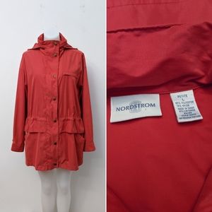 NORDSTROM Super Soft Anorak Jacket, Coral Pink, L